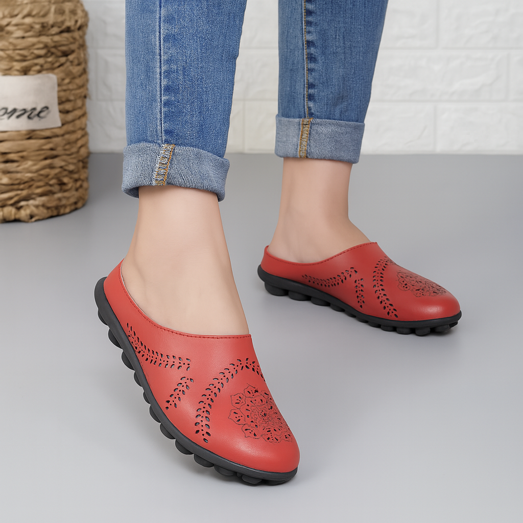 Comfortable Cutout Slip-On Sandals | ventumra