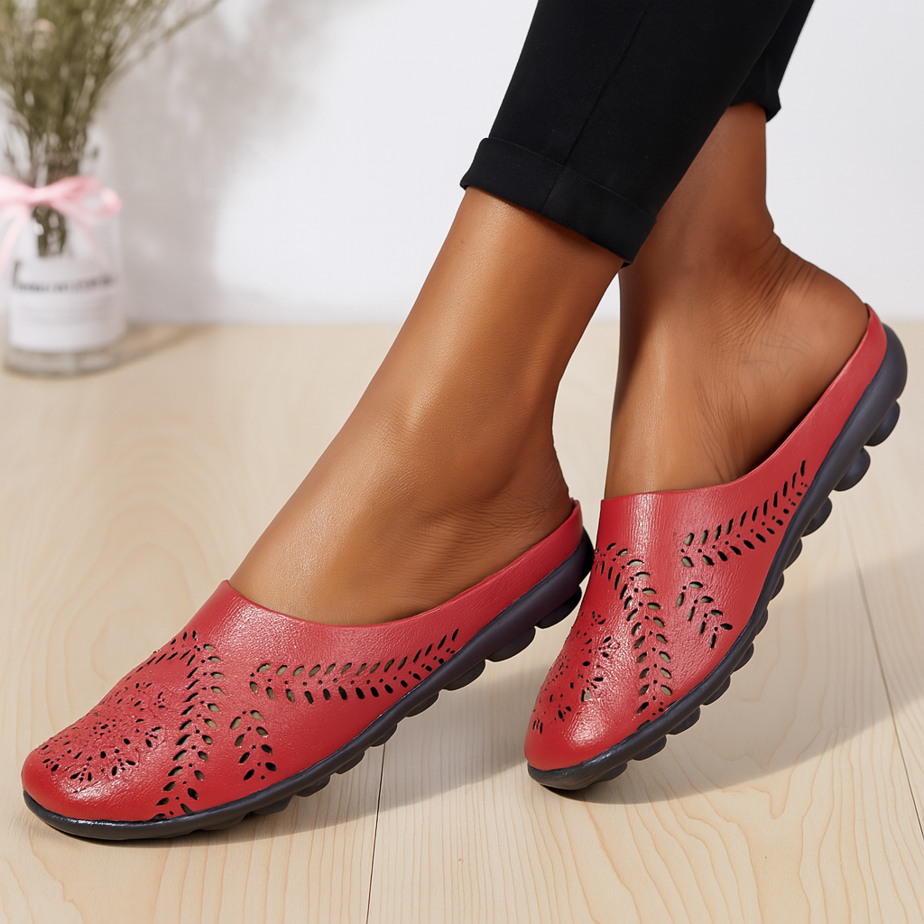 Comfortable Cutout Slip-On Sandals | ventumra