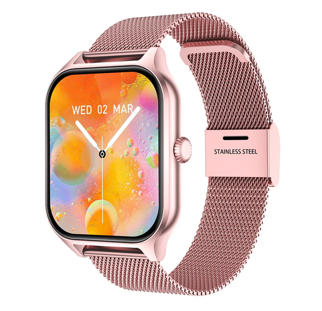 Women's Mesh Strap Smartwatch: Health & Connectivity | ventumra