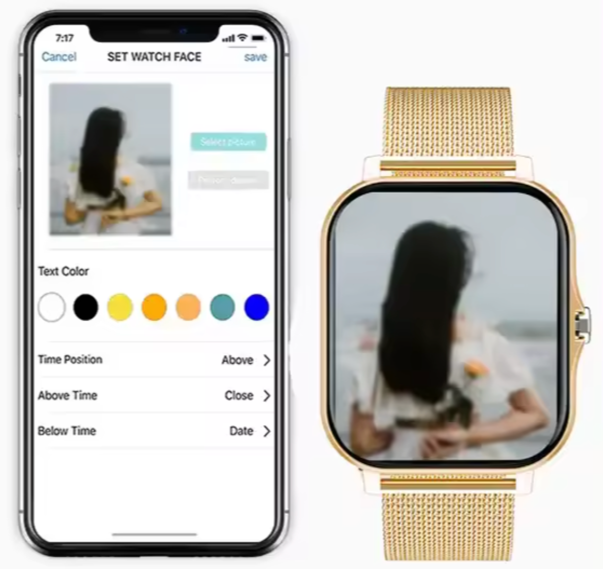 Women's Mesh Strap Smartwatch: Health & Connectivity | ventumra
