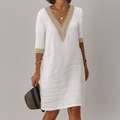 Airy Lace Trim Midi Dress | ventumra