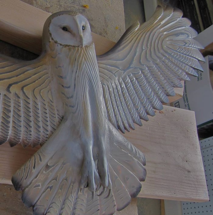 Wooden Wall Decoration – Owl “Majestic” | ventumra