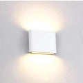 Bastro Modern Rectagulart Waterproof Outdoor Wall Lamp, Black/White - Neutralighting