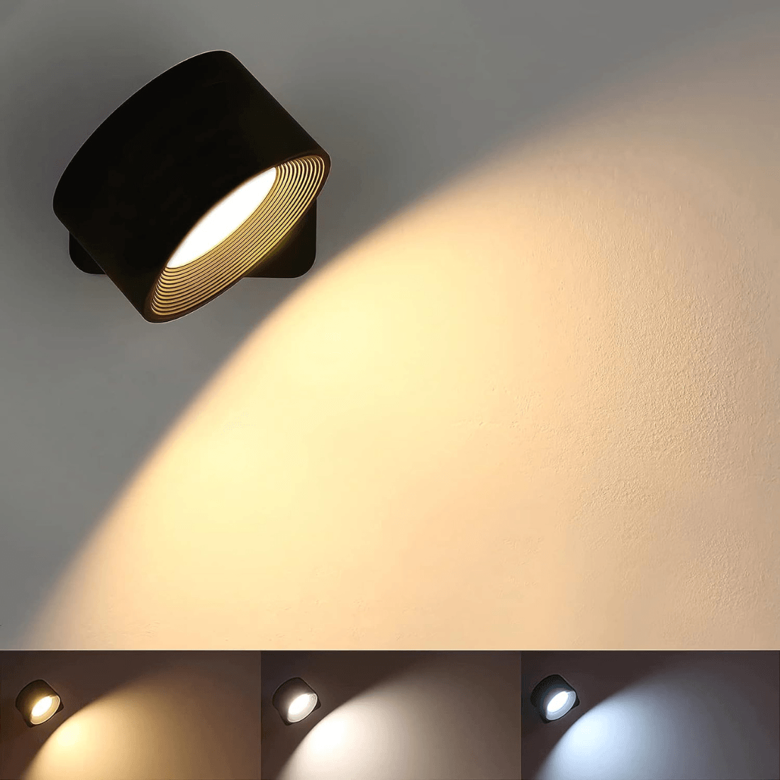 Wireless Wall Lamp – 360° Adjustable and Rechargeable LED Lighting (USB) | ventumra