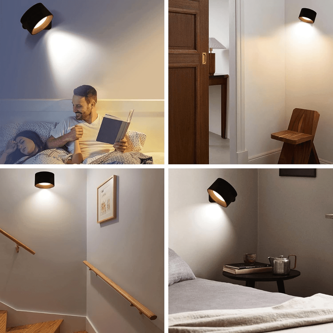 Wireless Wall Lamp – 360° Adjustable and Rechargeable LED Lighting (USB) | ventumra