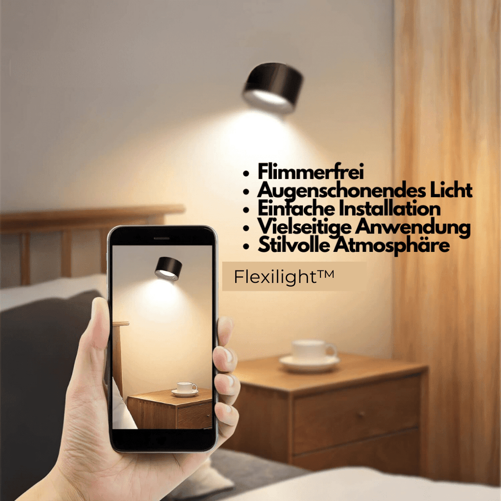 Wireless Wall Lamp – 360° Adjustable and Rechargeable LED Lighting (USB) | ventumra