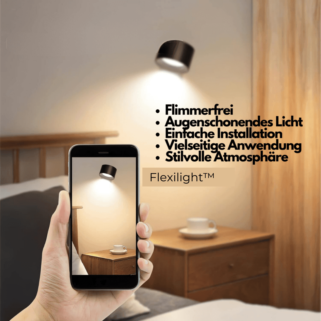 Wireless Wall Lamp – 360° Adjustable and Rechargeable LED Lighting (USB) | ventumra