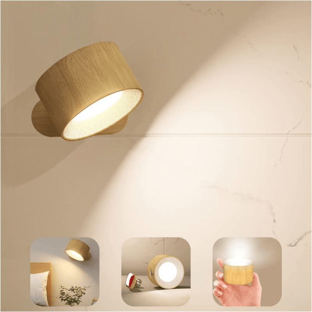 Wireless Wall Lamp – 360° Adjustable and Rechargeable LED Lighting (USB) | ventumra