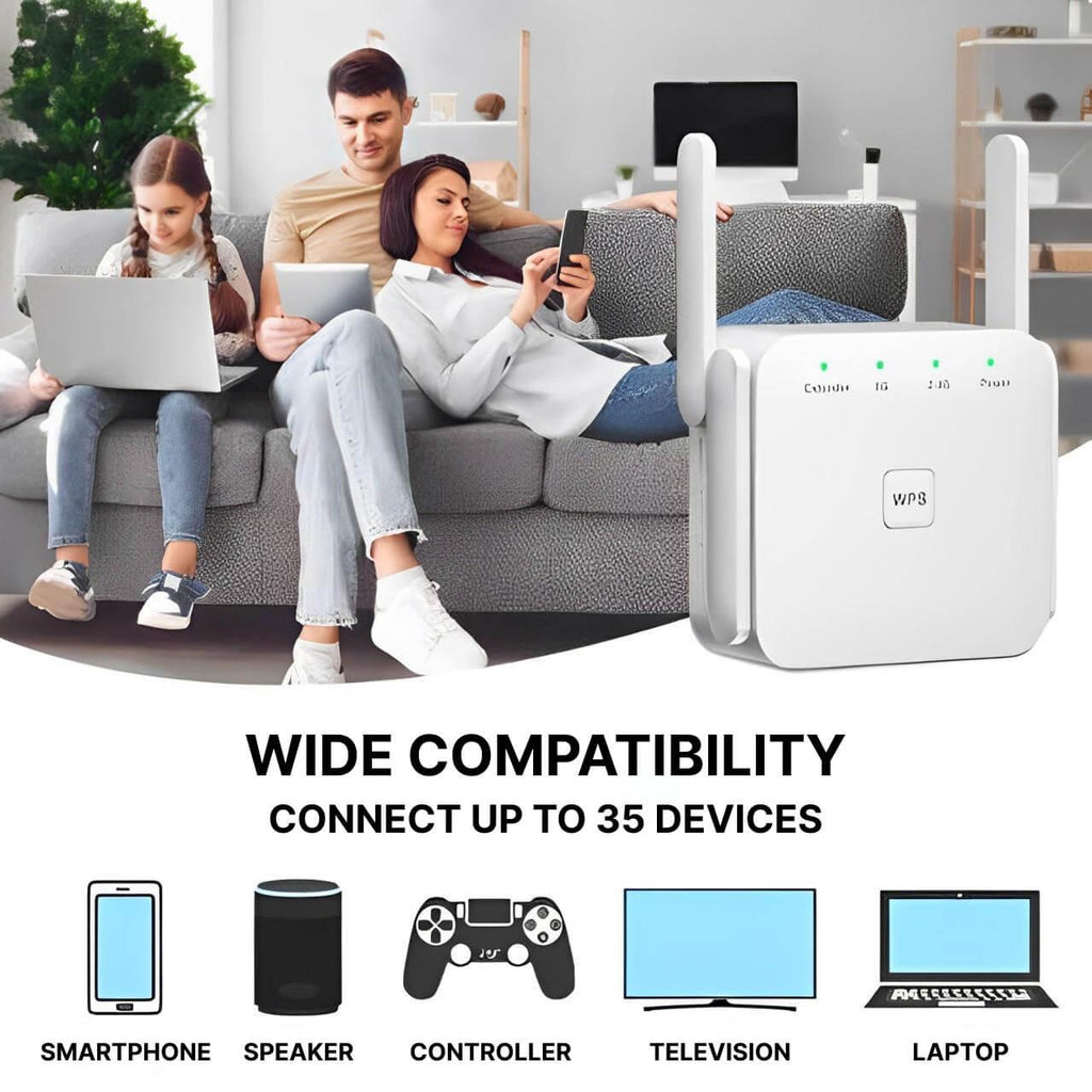 Netzklar Wi-Fi Extender — Stable Signal, Expanded Coverage