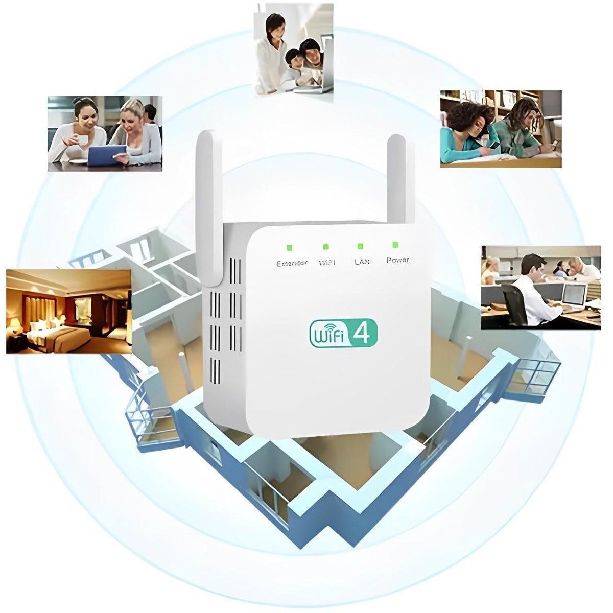 Netzklar Wi-Fi Extender — Stable Signal, Expanded Coverage