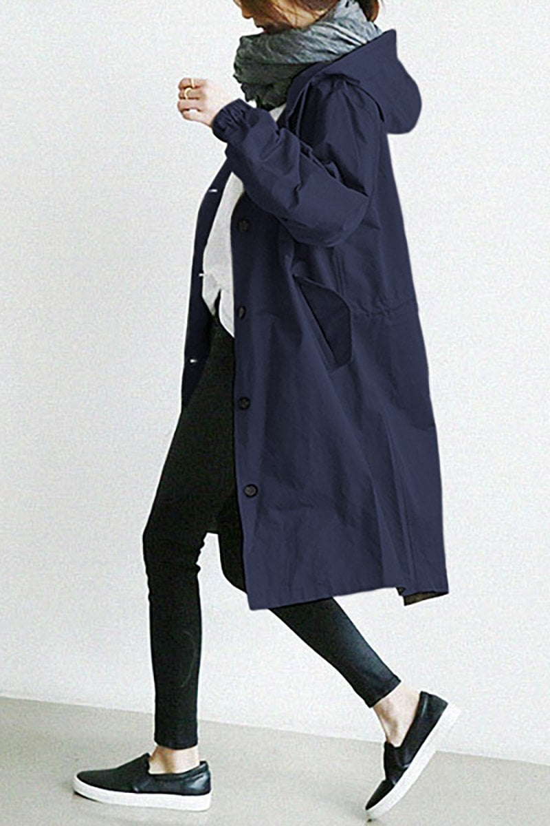 Mid-Length Casual Hooded Jacket | ventumra