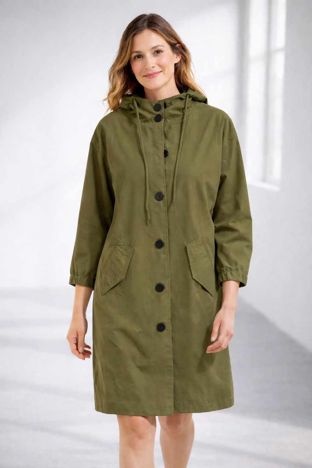 Mid-Length Casual Hooded Jacket | ventumra
