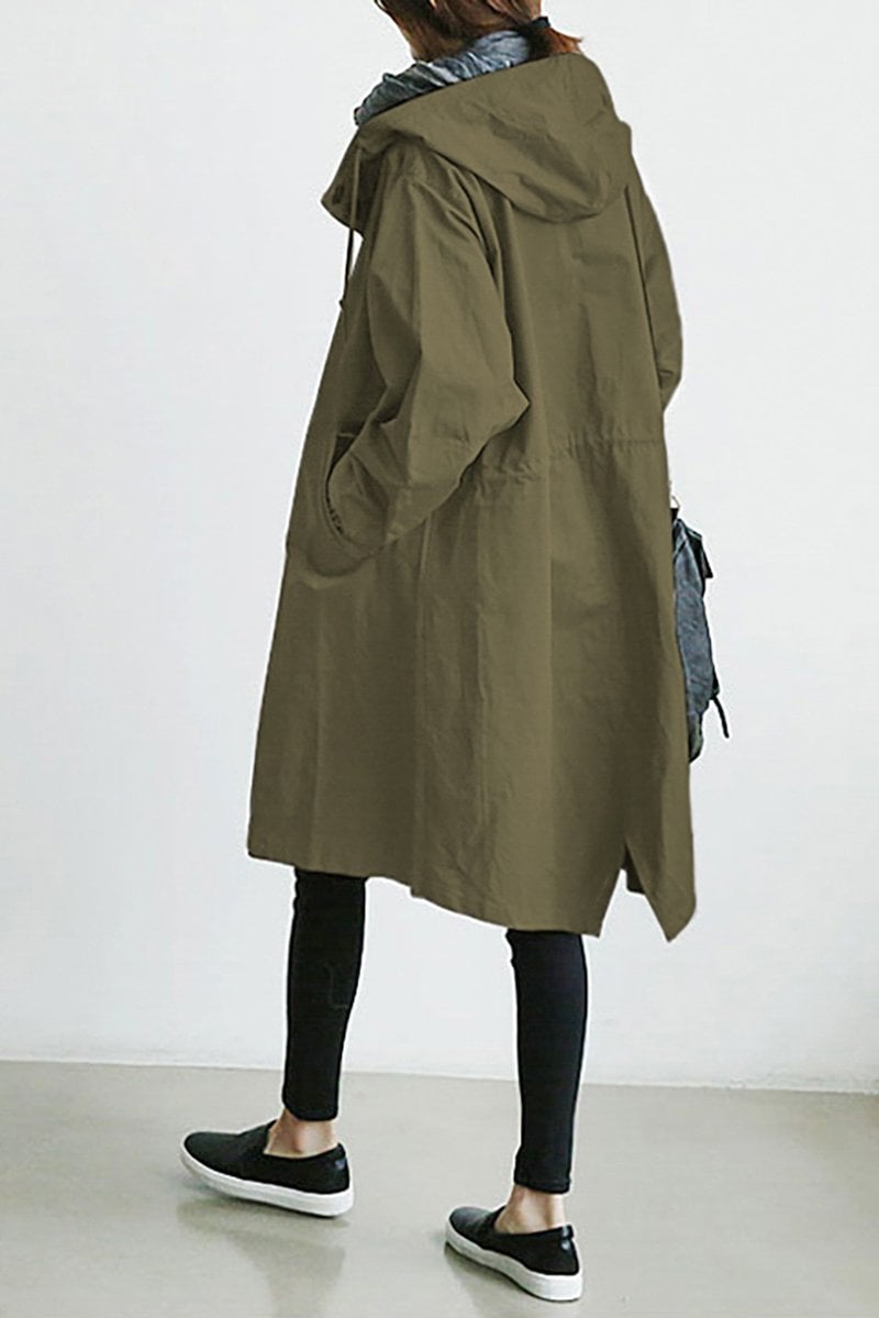 Mid-Length Casual Hooded Jacket | ventumra
