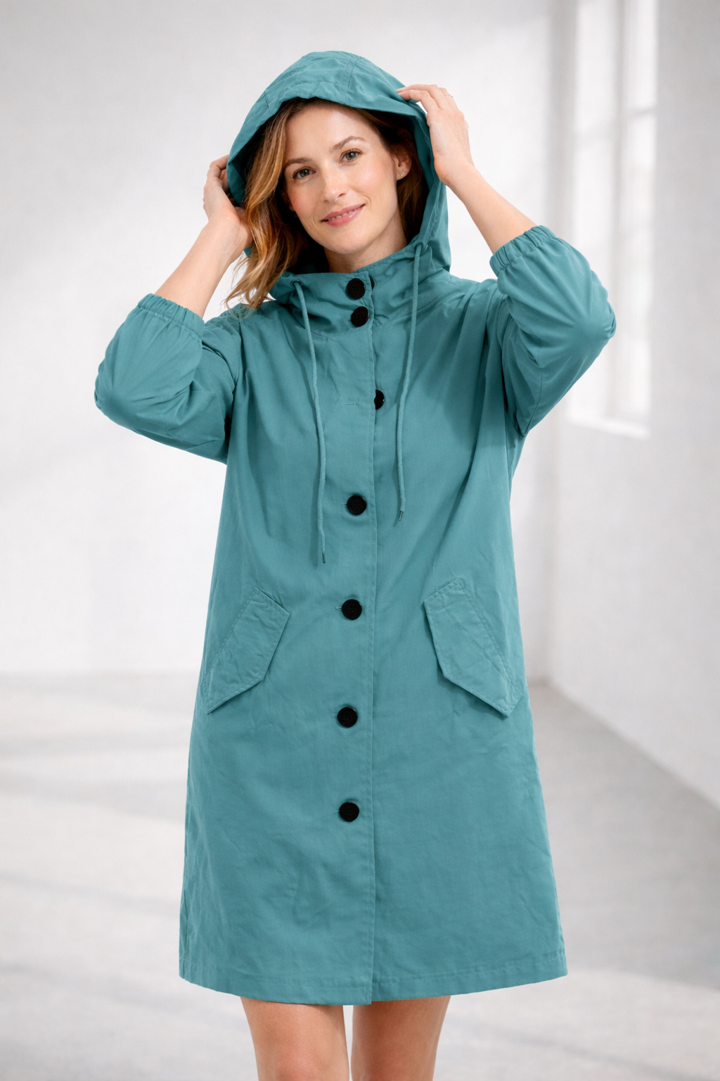 Mid-Length Casual Hooded Jacket | ventumra