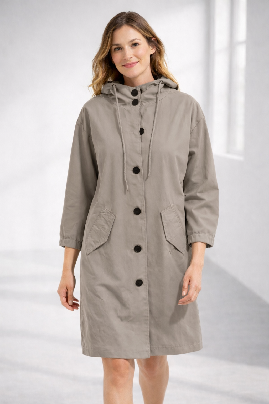 Mid-Length Casual Hooded Jacket | ventumra
