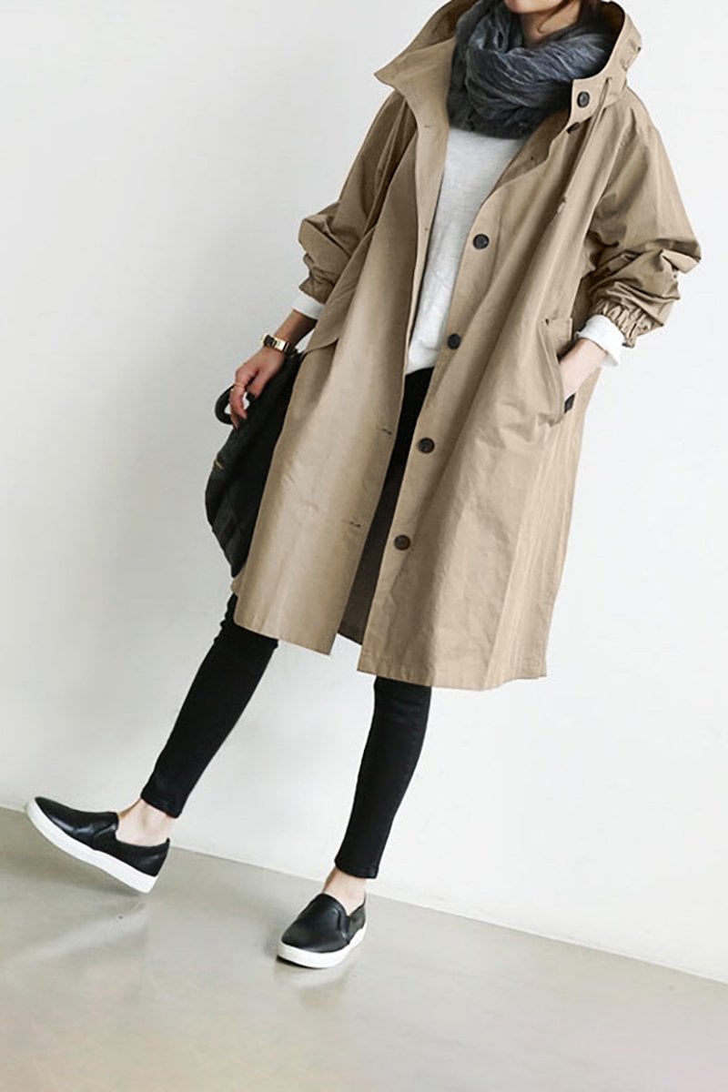 Mid-Length Casual Hooded Jacket | ventumra
