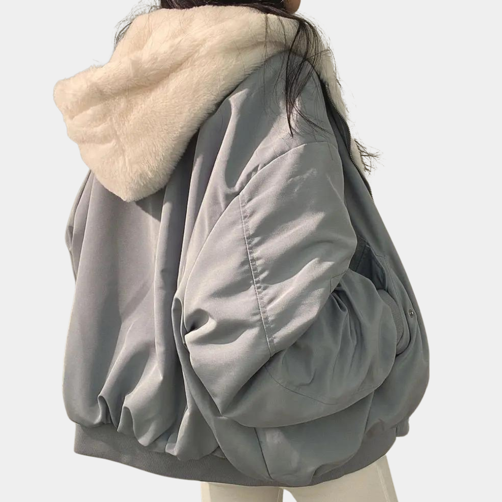 Oversized Sherpa Lined Winter Bomber Jacket | ventumra