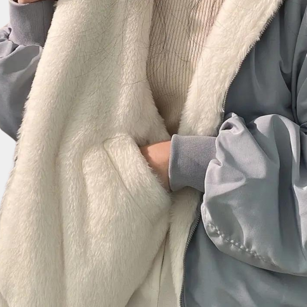 Oversized Sherpa Lined Winter Bomber Jacket | ventumra