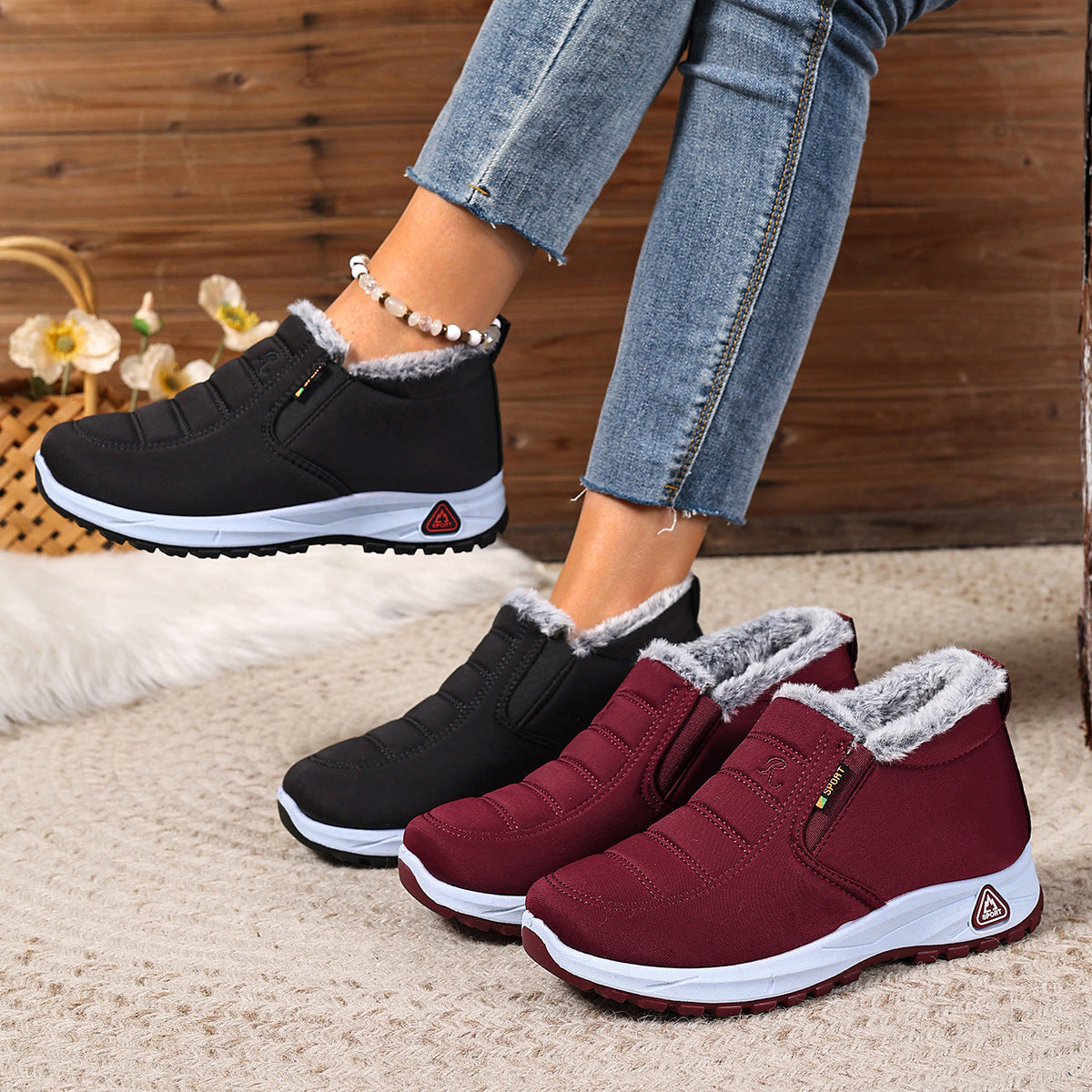 Cozy Warm Winter Slip-Ons | ventumra