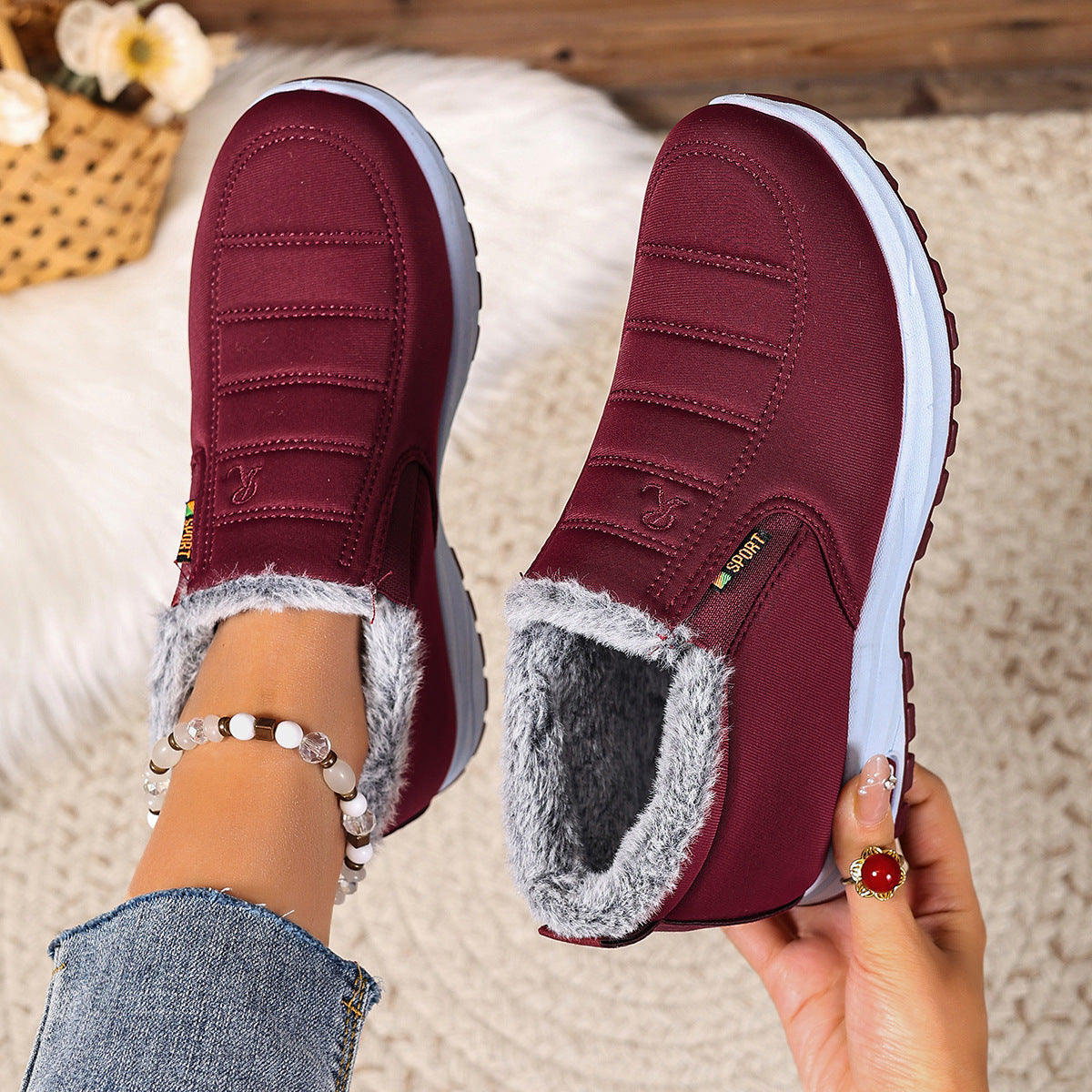 Cozy Warm Winter Slip-Ons | ventumra