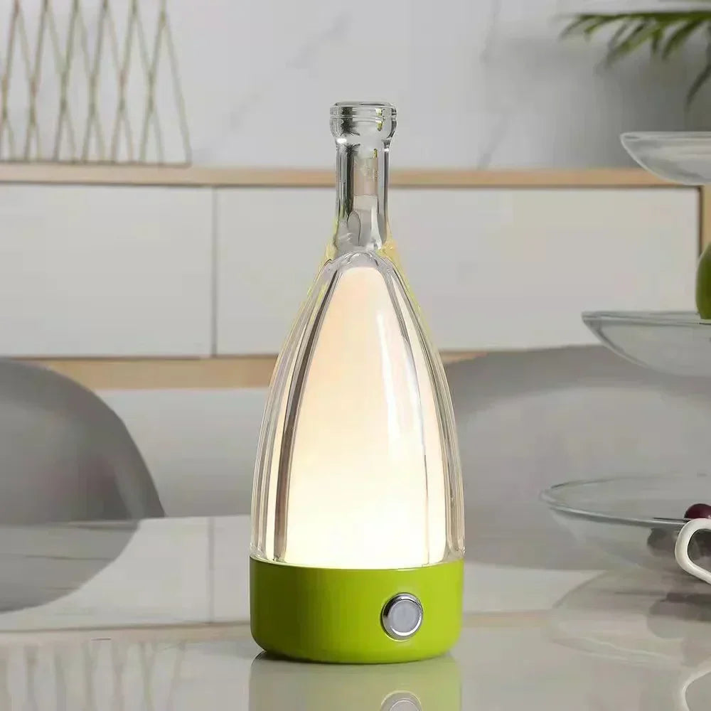 LumaVine Rechargeable Wine Bottle Lamp By Elara For Ambient Lighting And Cozy Decor