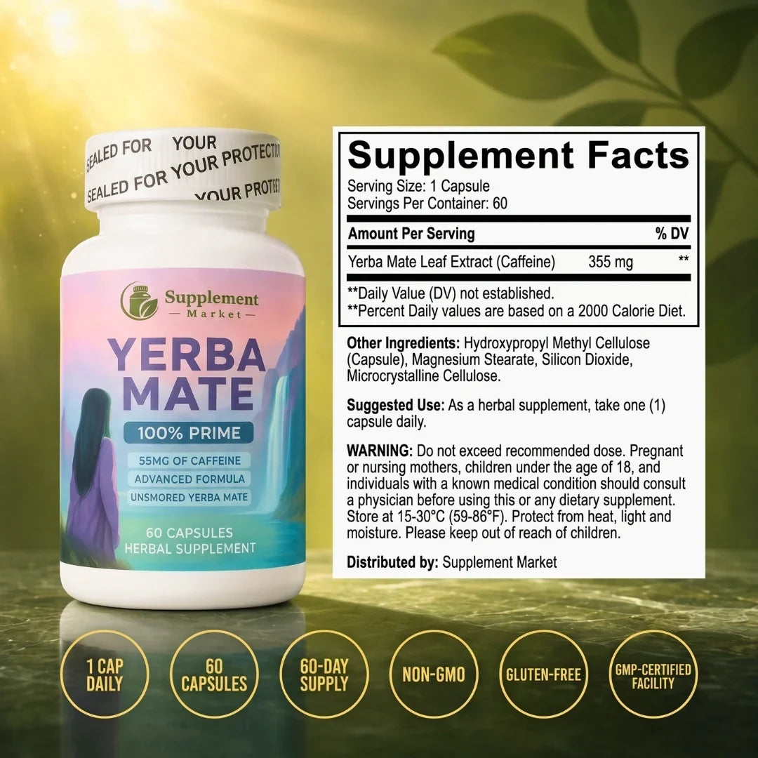 Capsule di yerba mate: energia costante e concentrazione senza nervosismo